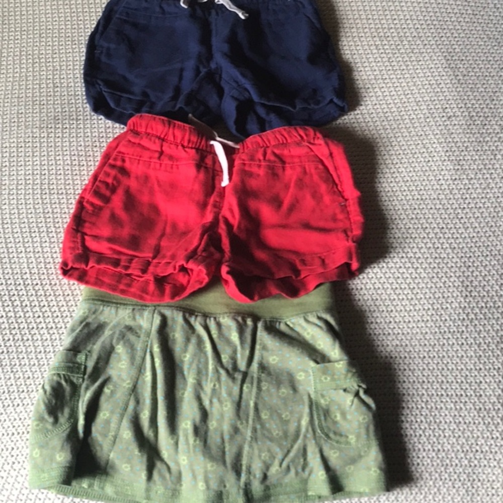 Sold ** Kids shorts/skort, lot of 3 items